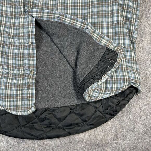 Grit Iron Workwear Fleece Lined Flannel Shirt Mens 2XL Button Up Jacket Plaid - Picture 7 of 8